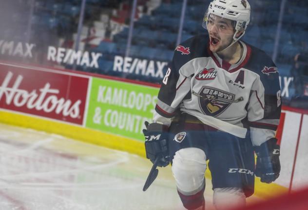 Tristen Nielsen with the Vancouver Giants