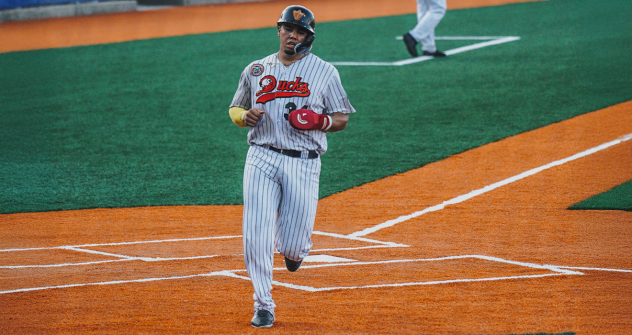 Long Island Ducks catcher Ronaldo Flores