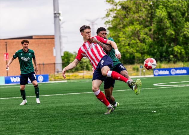 Atlético Ottawa forward Samuel Salter vs. York United