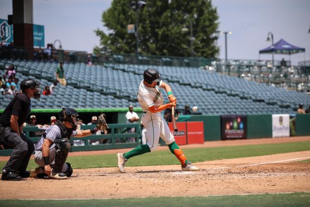 Greensboro Grasshoppers infielder Konnor Griffin
