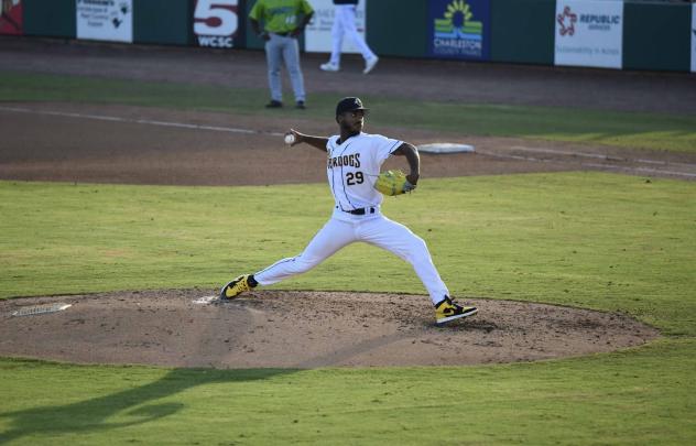 Charleston RiverDogs pitcher Jose Urbina