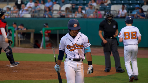 Down East Bird Dawgs walk away from home plate