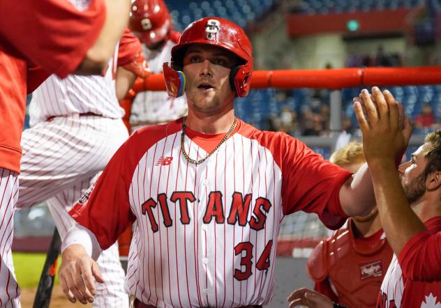Ottawa Titans outfielder Jake Sanford