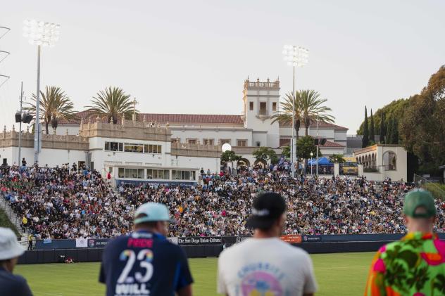A big crowd watches San Diego Wave FC