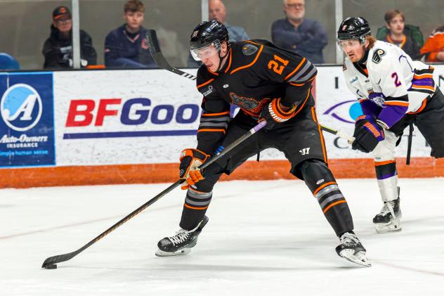 Defenseman Noah Ganske with the Fort Wayne Komets