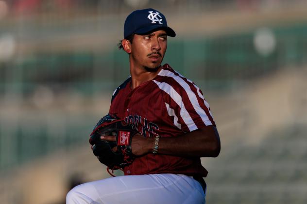 Kansas City Monarchs pitcher Daniel Martinez