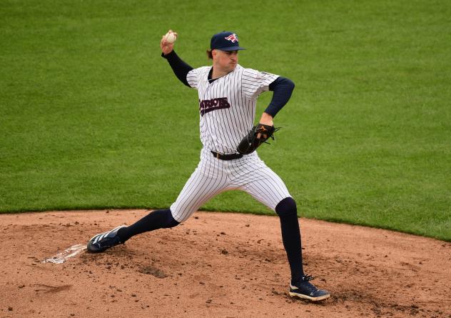 Somerset Patriots pitcher Cam Schlittler