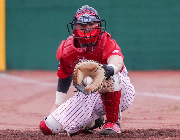 Ottawa Titans catcher Victor Cerny
