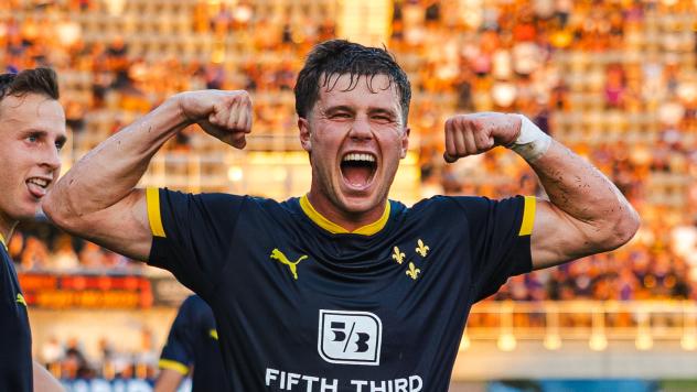 Louisville City FC forward Phillip Goodrum