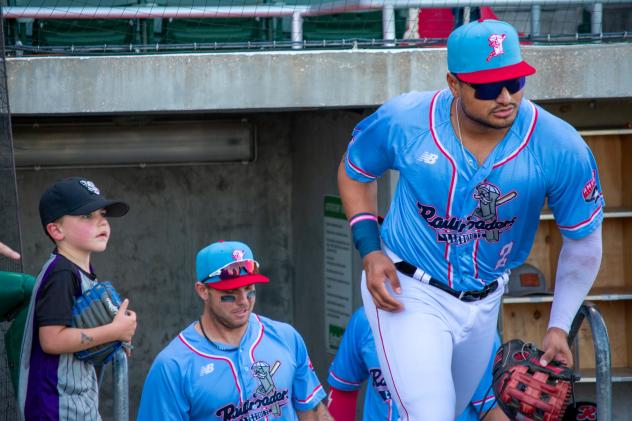 Cleburne Railroaders outfielder Steven Rivas