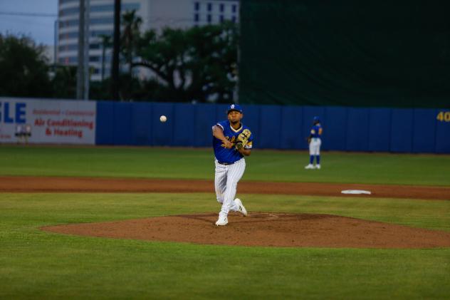 Biloxi Shuckers on the mound