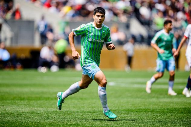 Sounders FC midfielder Obed Vargas