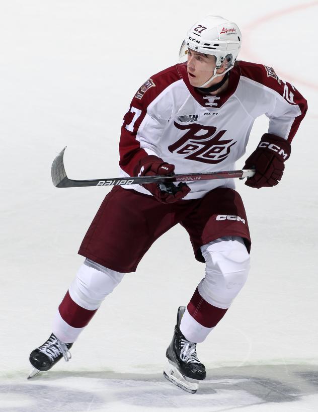 Peterborough Petes forward Colin Fitzgerald