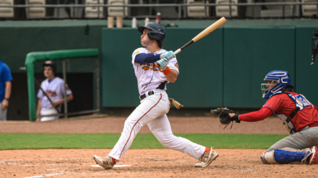 Down East Bird Dawgs with a big swing