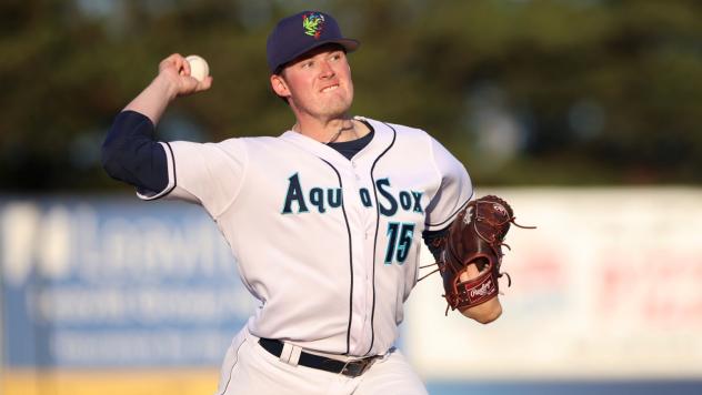 Everett AquaSox pitcher Ryan Hawks
