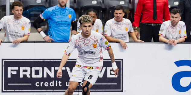 Midfielder Jesus Pacheco with the Baltimore Blast
