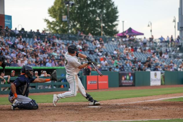 Greensboro Grasshoppers outfielder Titus Dumitru