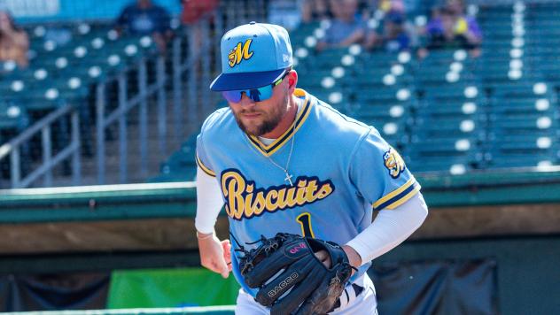 Montgomery Biscuits second baseman Hunter Stovall