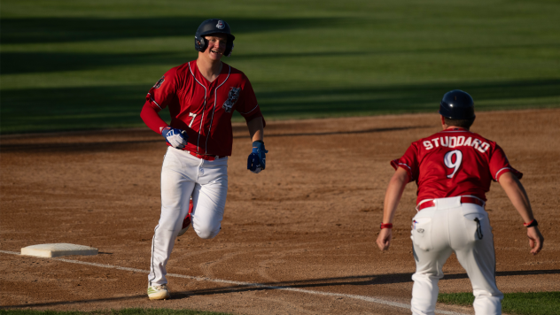 St. Cloud Rox' Jackson Hauge and Nick Studdard on game night