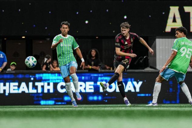 Seattle Sounders FC and Atlanta United in action