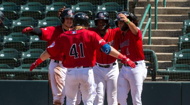 Hickory Crawdads welcome Maxton Martin after his grand slam