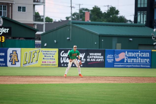 Greensboro Grasshoppers infielder Konnor Griffin
