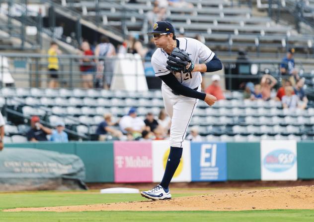 Charleston RiverDogs pitcher Trevor Harrison