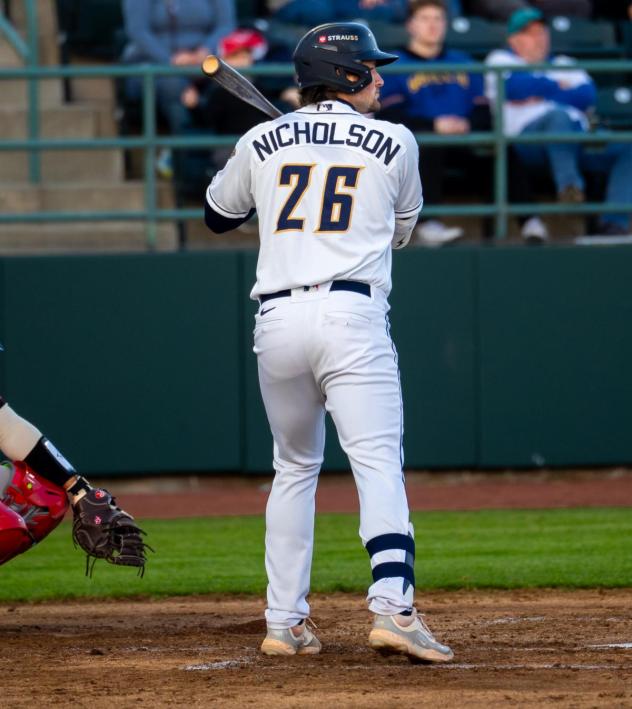 Tri-City Dust Devils first baseman Ryan Nicholson