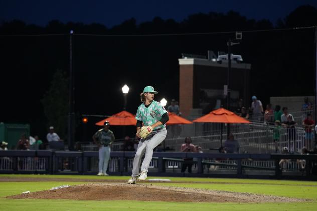 Biloxi Shuckers pitcher Zach Peek