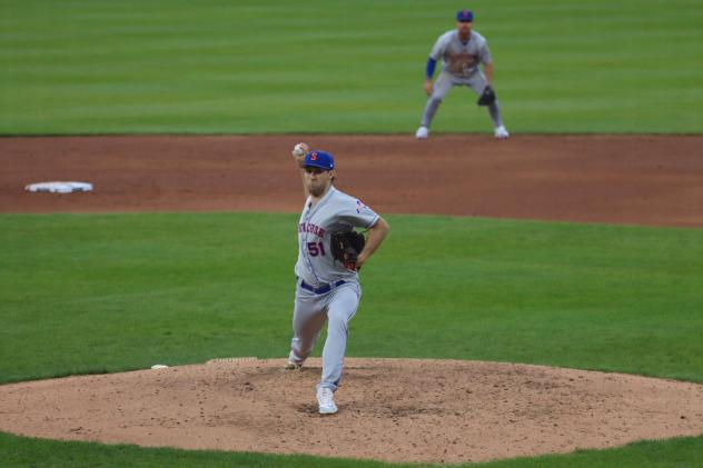 Syracuse Mets pitcher Justin Hagenman