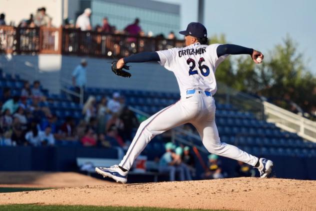 Pensacola Blue Wahoos pitcher Orlando Ortiz-Mayr