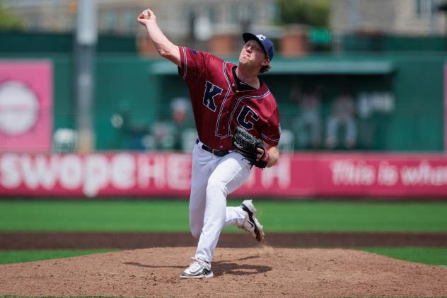 Kansas City Monarchs pitcher Blake Goldsberry