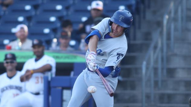 Tulsa Drillers' Chris Newell in action