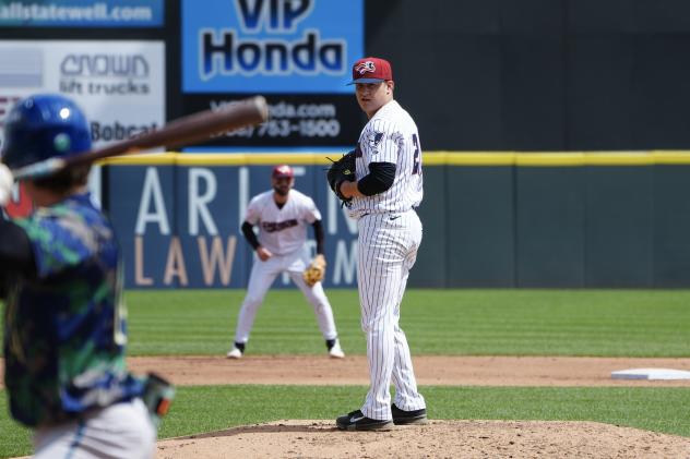 Somerset Patriots pitcher Trent Sellers