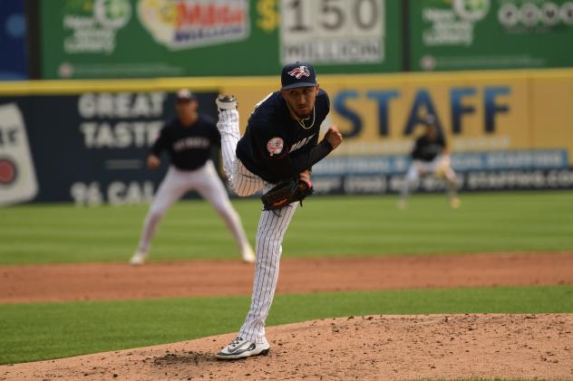 Somerset Patriots pitcher Elmer Rodriguez-Cruz