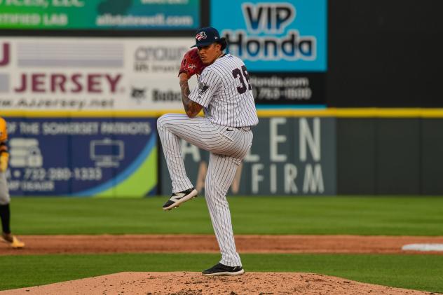 Somerset Patriots pitcher Carlos Lagrange