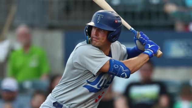Chris Newell of the Tulsa Drillers at bat