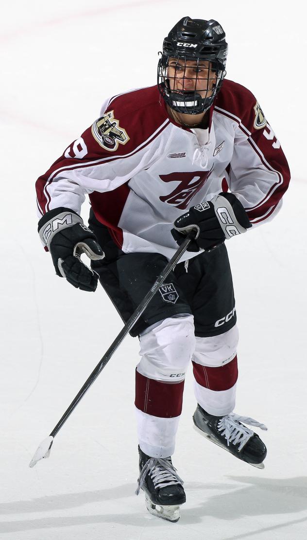 Peterborough Petes forward Alex Hage