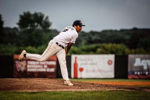 Fond du Lac Dock Spiders' Elden Santana on the mound