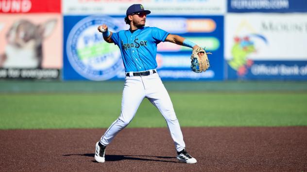 Everett AquaSox shortstop Axel Sanchez