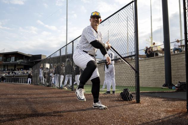 Catcher Erik Ostberg with the Milwaukee Milkmen