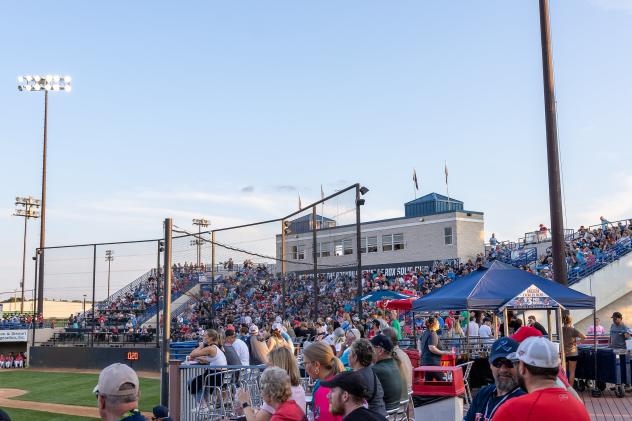 A crowd at Joe Faber Field, a/k/a The Rockpile, home of the St. Cloud Rox