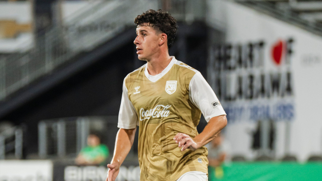 Birmingham Legion FC forward Sebastian Tregarthen