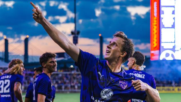Louisville City FC midfielder Taylor Davila
