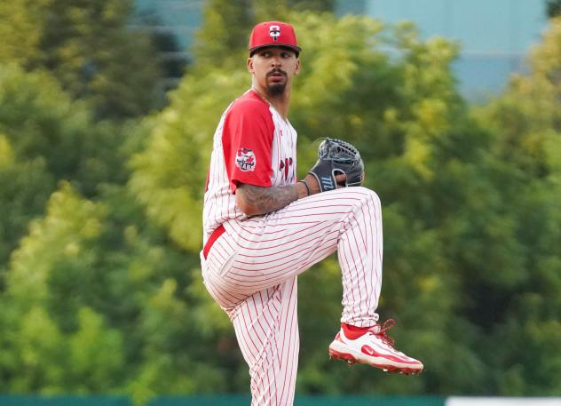 Ottawa Titans pitcher Kaleb Hill