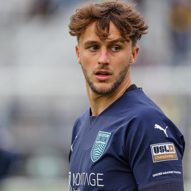 Forward Chase Boone with Monterey Bay FC