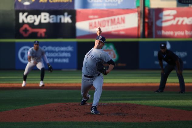 Somerset Patriots' Trent Sellers on the mound