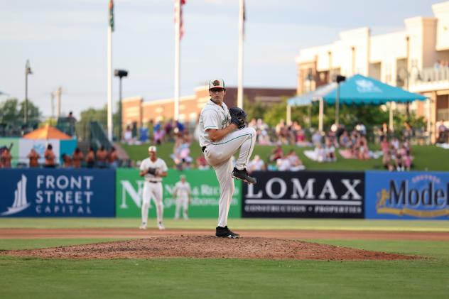 Greensboro Grasshoppers' Julian Bosnic on the mound