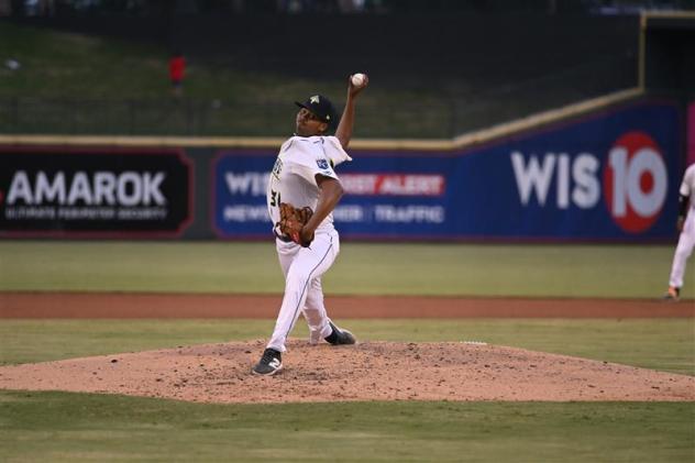 Columbia Fireflies' Jose Gutierrez on the mound