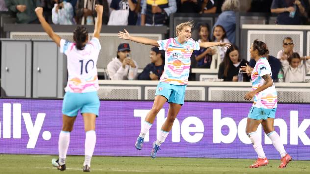 San Diego Wave FC's Kenza Dali, Kimmi Ascanio, and Gia Corley on game night